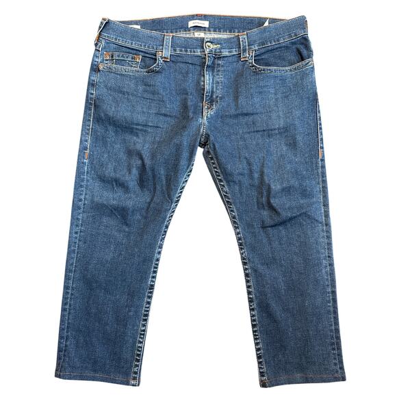 True Religion Geno Dk Blue Big Slim Denim Jeans Men's Size 40 x 24 - Picture 1 of 8